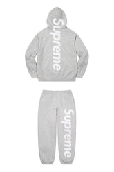 Supreme Side Logo Hoodie & Sweatpants Set – Heather Grey