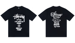 Stussy World Tour Global Cities Graphic Short Sleeve Tee