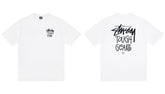 Stussy Tough Gear Front And Back Text Graphic Short Sleeve Tee