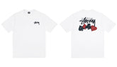 Stussy Playing Card Suits Front And Back Graphic Short Sleeve Tee