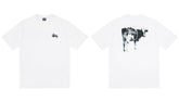 Stussy Cow Front And Back Graphic Short Sleeve Tee