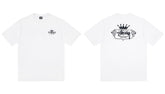 Stussy Crown Built To Last Front And Back Graphic Short Sleeve Tee