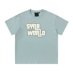 Syna World Grand Theft Graphic Logo Oversized Tee (Sage Green / Off-White)