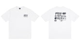 Stussy Multi Label Text Logo Front And Back Graphic Short Sleeve Tee