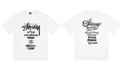 Stussy World Tour Global Cities Graphic Short Sleeve Tee