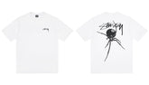 Stussy Spider 8 Ball Front And Back Graphic Short Sleeve Tee