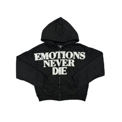 Black ‘End’ Rhinestone hoodie