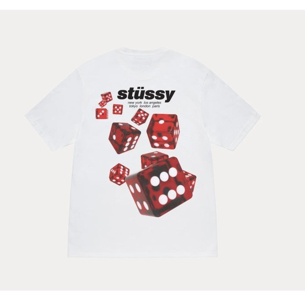Stussy Red Dice Front Graphic Short Sleeve Tee