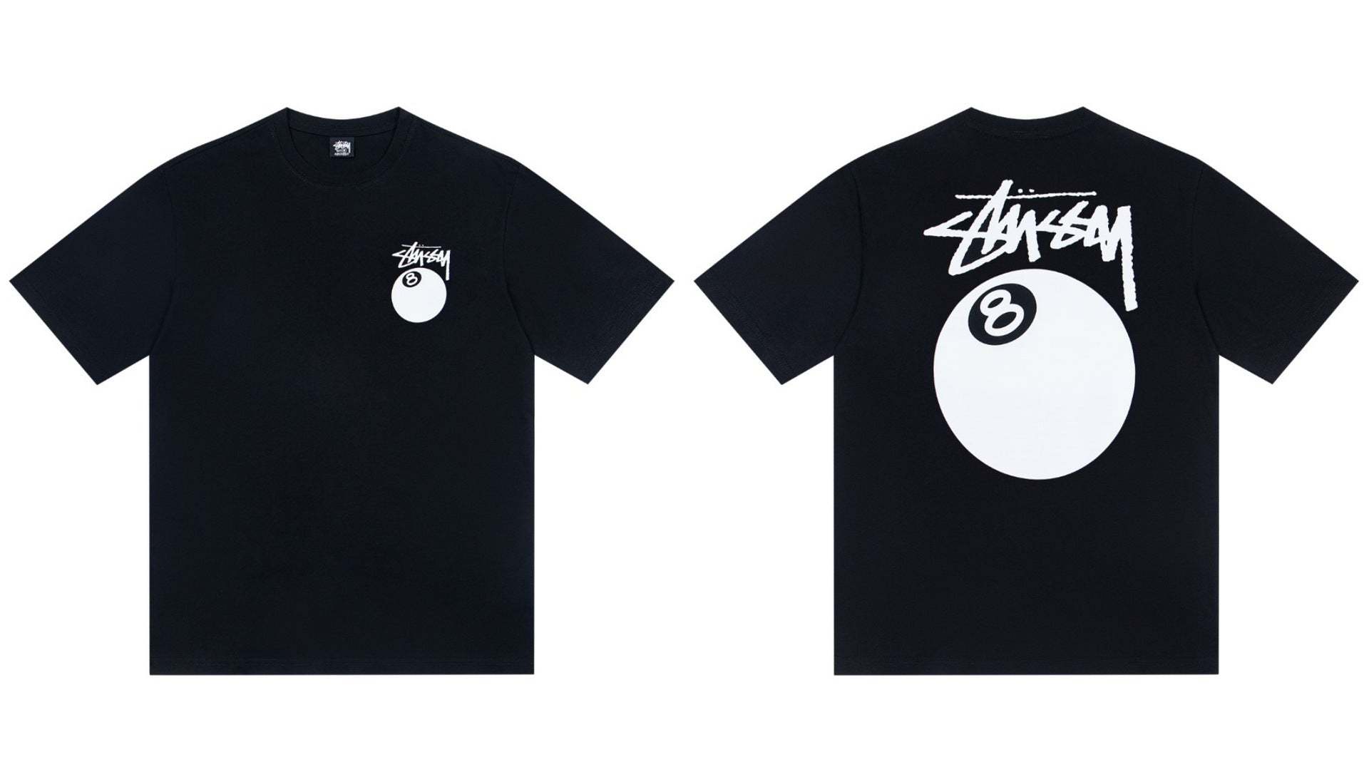 Stussy 8 Ball Graphic Short Sleeve Crew Neck Tee