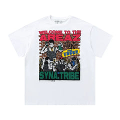 Syna World Retro Urban Graphic Tee (White / Graphic)