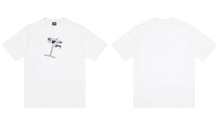 Stussy Martini Glass Chest Graphic Short Sleeve Tee