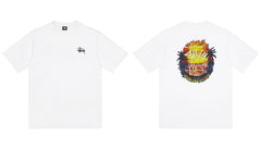 Stussy Laguna Sunset Palm Front And Back Graphic Short Sleeve Tee