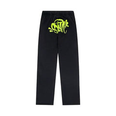 Syna World Graphic Fleece Sweatpants (Black / Neon Green)