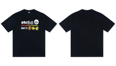 Stussy International Wwcd Colorful Front Graphic Short Sleeve Tee