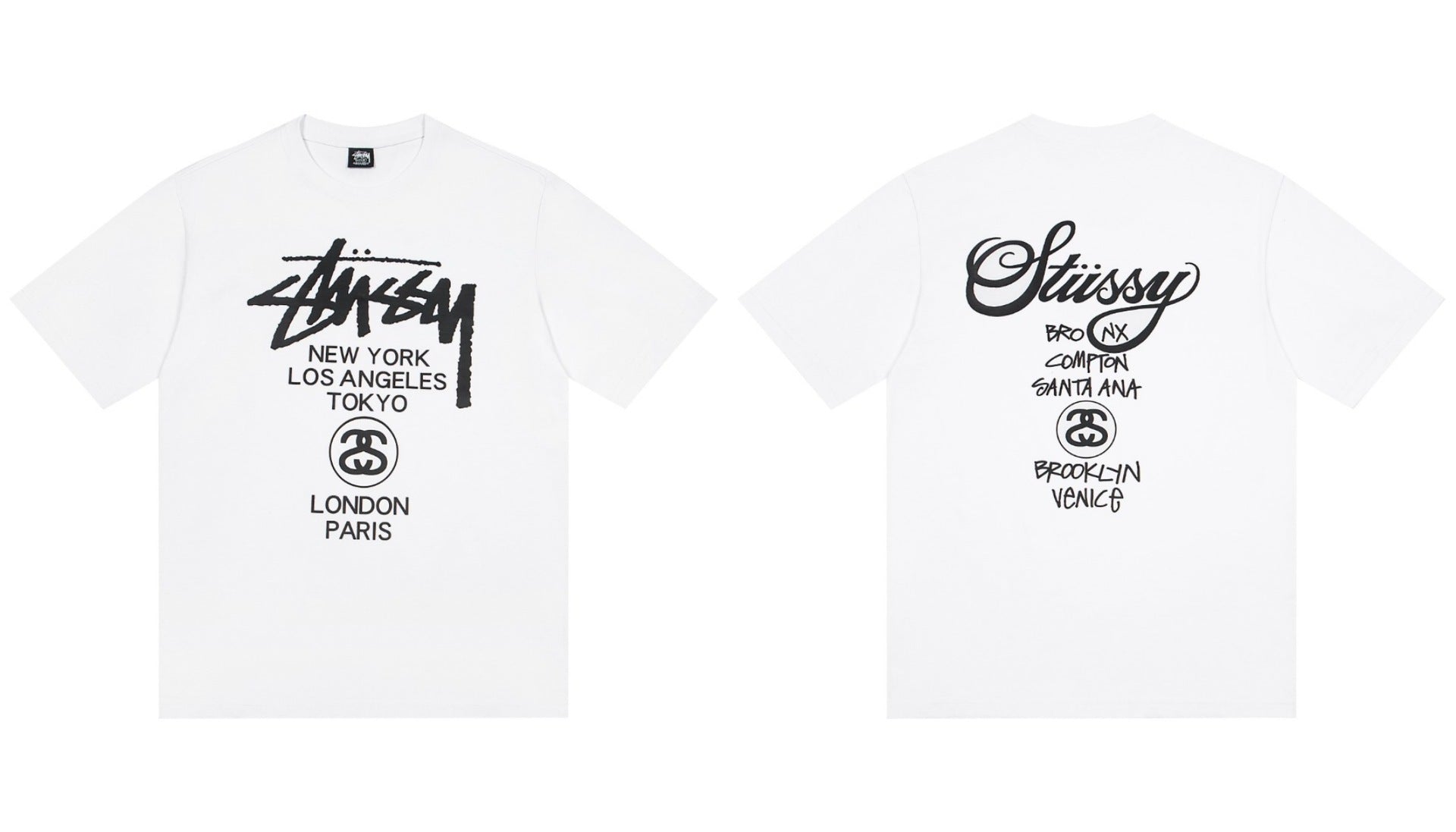 Stussy World Tour Cities Graphic Short Sleeve Tee