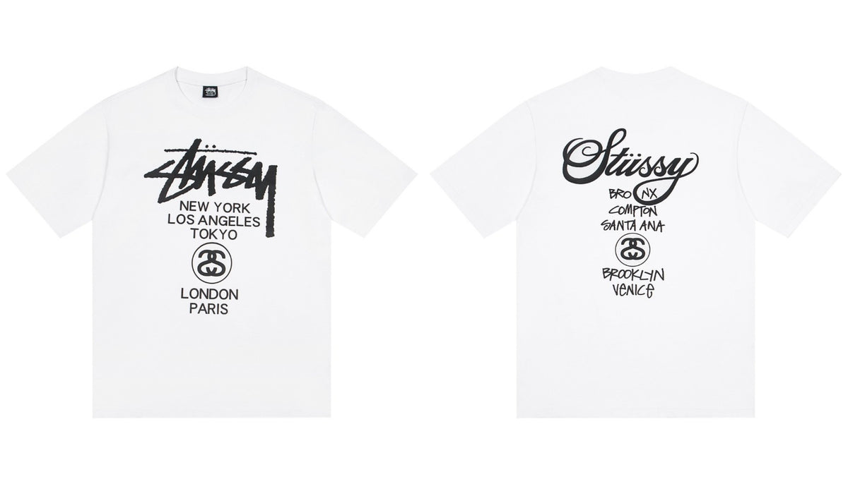 Stussy World Tour Cities Graphic Short Sleeve Tee