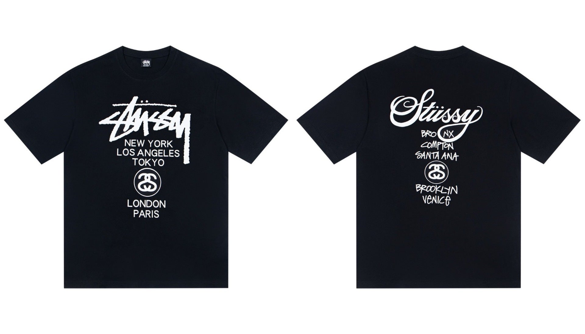 Stussy World Tour Cities Graphic Short Sleeve Tee