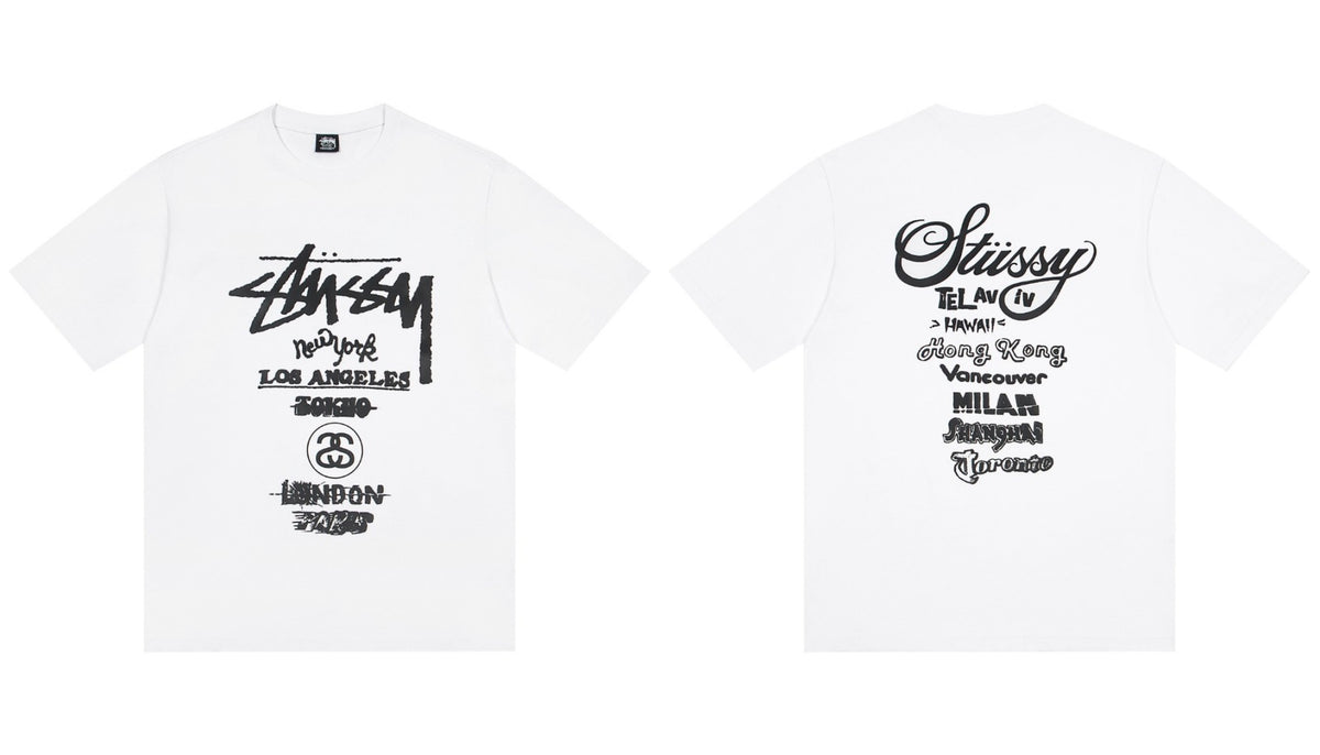 Stussy World Tour Global Cities Graphic Short Sleeve Tee