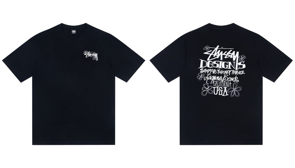Stussy Laguna Beach Floral Designs Graphic Short Sleeve Tee