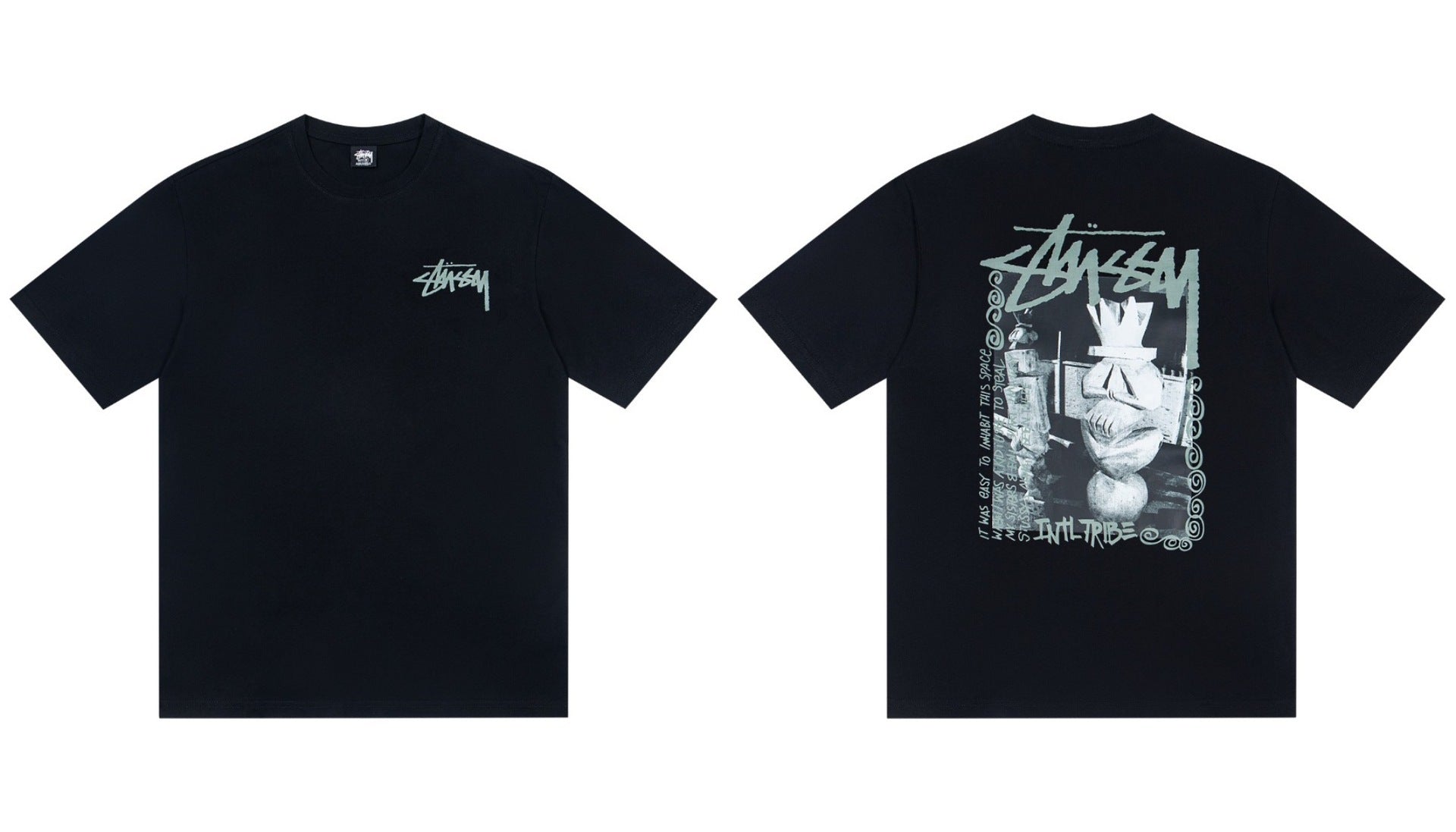 Stussy In Tribe Graphic Short Sleeve Crew Neck Tee