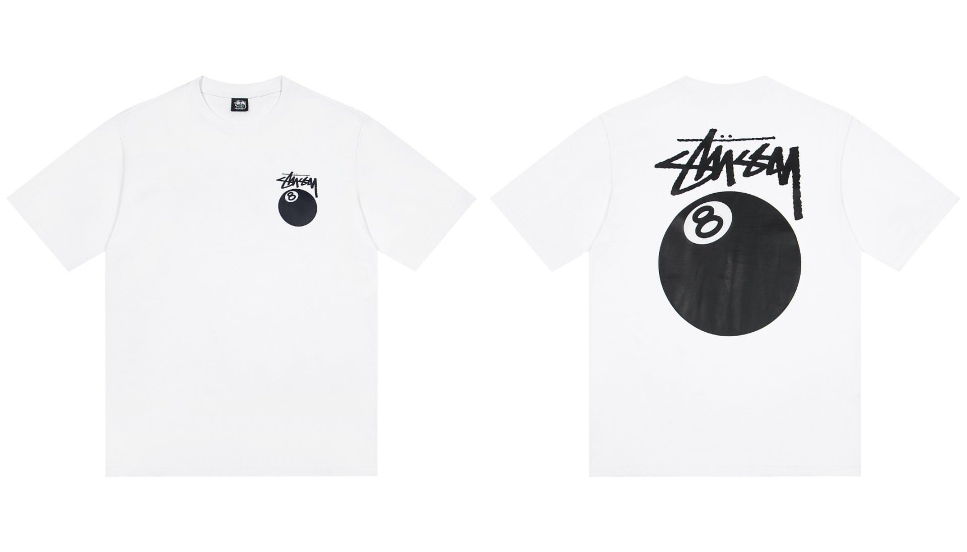 Stussy 8 Ball Graphic Short Sleeve Crew Neck Tee