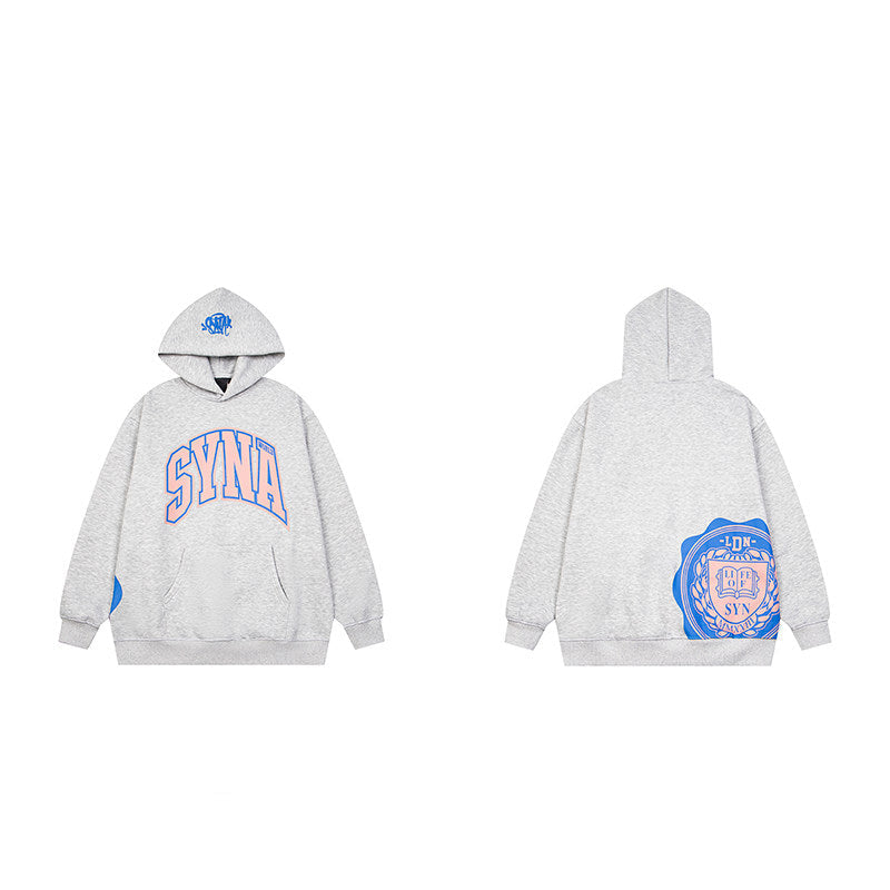 Syna world Grey Syna Arch Logo Hooded Sweatshirt
